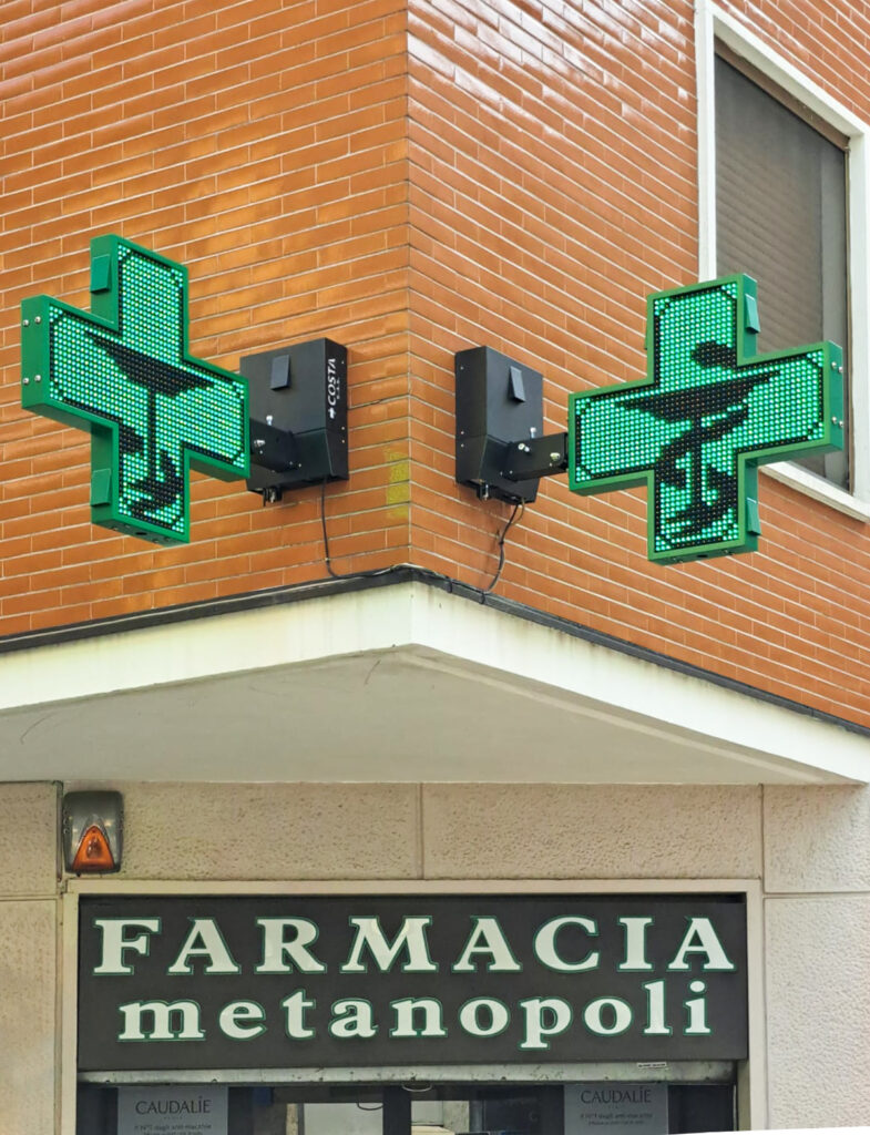 Croce a Led mod. Combo Farmacia Metanopoli