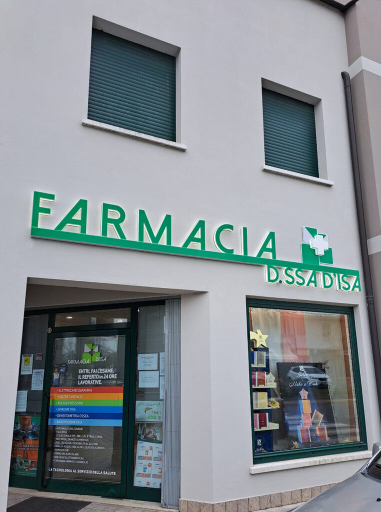 Insegna Farmacia D’Isa