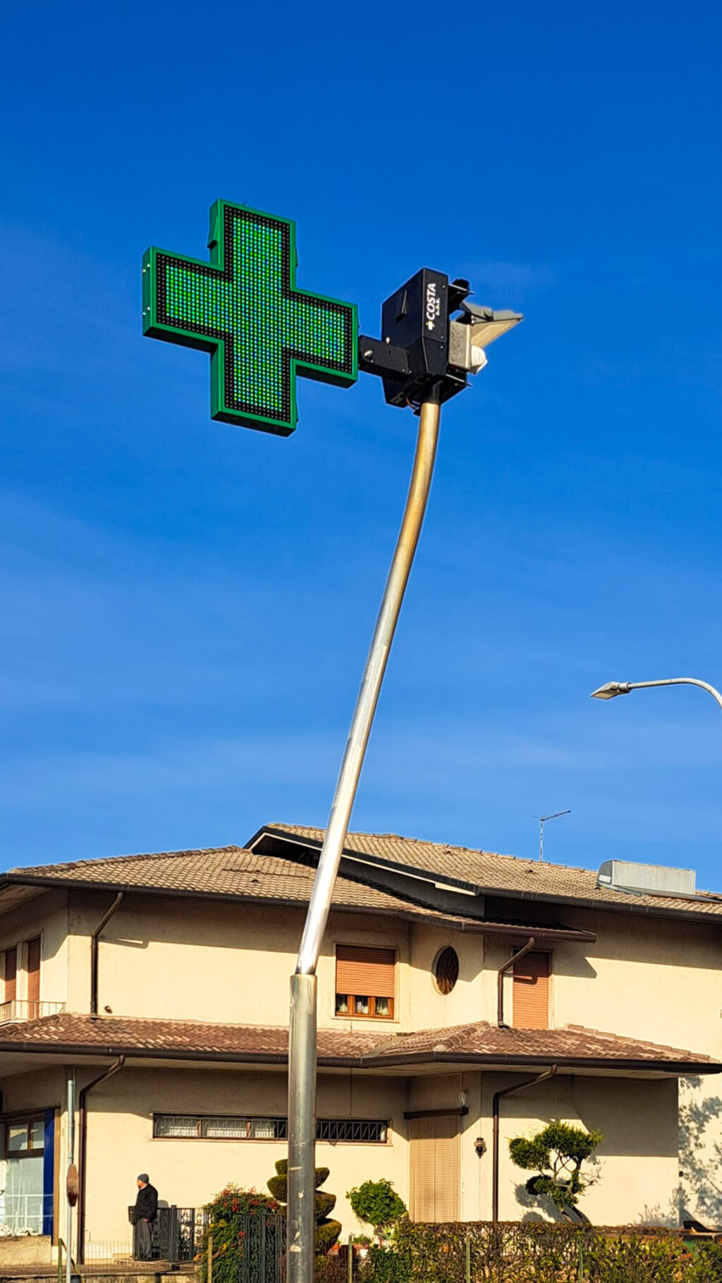 Croce a Led mod. Green Farmacia Al Redentore